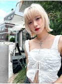 LANY横浜 抜きっぱなしブロンド×ボブカット