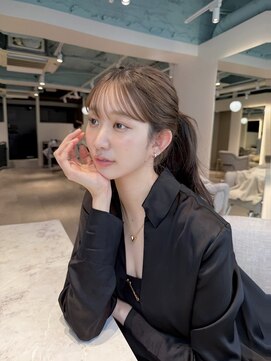 マリアバイアフロート(Maria by AFLOAT) むすんで小顔な大人long hair 【ココアベージュ】