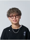 マッシュ×メタリックシルバー