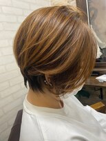 ハサミバイアトリエナガノ 千葉(8sami by atelier nagano) デザインカラー/レイヤーカット/ウエットヘア/オリーブベージュ