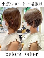 ヨリ サッポロ 札幌大通(yori SAPPORO)&nbsp;似合わせカット30代40代50代ショートボブくびれレイヤーカット