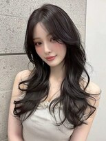 ノイズオオサカ 天王寺店(NOISM OSAKA)&nbsp;小顔外ハネミディアムアッシュ20代30代40代くびれミディ韓国ヘア