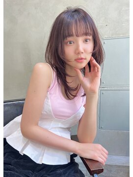 エイミー(Aimee) Aimee町田　レイヤーミディ×ラベンダーブラウン