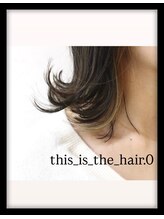 ディスイズザヘアドットオー 仙台一番町(This_is_the_hair.0)&nbsp;マッティベージュ×アクセサリーカラー