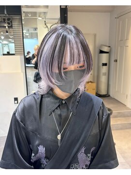 ベレーザ 渋谷(BELEZA) 18189ハイレイヤーボブシャギーカットウルフアンブレラカラー