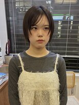 ヘアーアイスカルテット(HAIR ICI QUARTET)&nbsp;ブリーチなしカラー◎大人オリーブカラー×透明感レイヤー