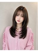 ロングレイヤー　イルミナカラー　艶髪　