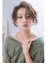 ネオリーブ ジューク 日吉店(Neolive JuQ)&nbsp;【日吉 neoliveJuQ】エアリーウェーブ　グレージュ　ひし形