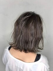 【flor 戸塚】*ノットヘアボブ+ウィンターグレージュ*