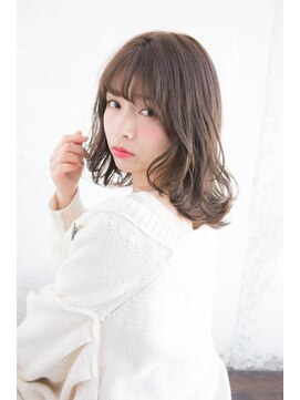 ルティア 池袋(Lutia) ココアアッシュブラウン　オルチャンバング