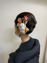 ロカット サロン(Roquat Salon) 成人式夜会巻きアレンジ【ヘアセット/立川/立川南/八王子/袴】
