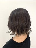 《CIEL由井》切りっぱなしボブ×シルバーグレージュ