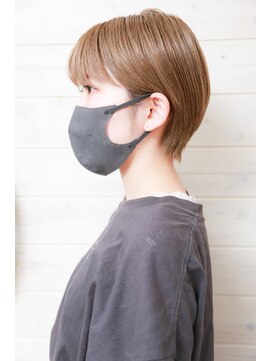 オーシャン(Ocean) ［OCEAN　Hair&Life]マッシュヘア☆ブルーグレージュ☆