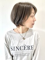 フォーク FOLK&nbsp;【FOLK】透明感ハイライトブルージュ☆似合わせショートボブ♪