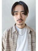 ビジネスツーブロックOK★かき上げトランクスヘアくせ毛風パーマ