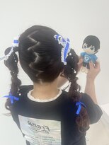 アールプラスヘアサロン(ar+ hair salon)&nbsp;推し活！ライブヘアセット　編み込みツイン
