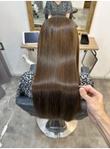 20代 30代 40代ロング髪質改善ホワイトピンク グレージュカラー
