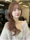 憧れ韓国くびれヘア/前髪顔まわりカットレイヤーカット後れ毛