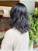 20代30代　ゆるふわパーマ　グレージュ　ニュアンスパーマ