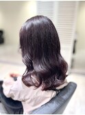 小顔くびレイヤー韓国ヘアピンクブラウン★TARO