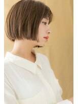 カバーヘア ブリス 北浦和(COVER HAIR bliss) カーキベージュ前下がり切りっぱなしボブ315Y北浦和10代20代30代