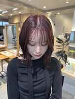 ゼストプラス(ZEST plus)&nbsp;ブリーチなしダブルカラーで叶う［ワインレッドカラー］