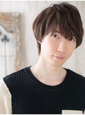 ナチュラル甘めマットブラウンのソフトマッシュスタイルW南越谷