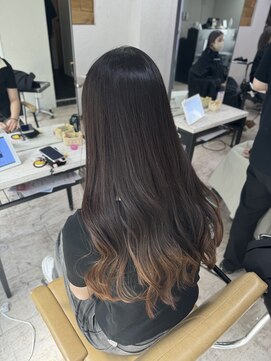 アジールヘア 所沢プロペ通り店(agir hair) グラデーションベージュレイヤーカット夏デザインカラー所沢韓国