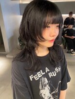 リール(rire)&nbsp;rireイメチェン前髪アンブレラカラーこなれミディウェーブパーマ