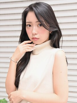 トローノ 栄(TRONO) 顔周りカット 小顔カット 韓国風ヘア ダークカラー 透明感
