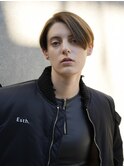 ハンサムくせ毛多毛ストレートマニッシュかっこいい女子オトナ