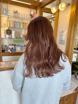 ギャラクシー ヘアードレッサーズ(galaxy hairdressers) 春カラーピンクバレイヤージュ