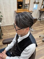 ヘアーアンドライフミルコ(miRuko)&nbsp;メンズハイライト×センターパート