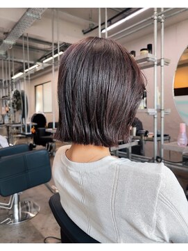 タロ(TALO) 【TALO】切りっぱなしボブ×暖色カラー