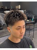 刈り上げ×スパイキーショート