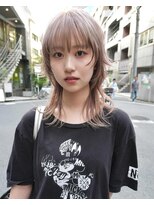 レコ 渋谷(LECO)&nbsp;ミルクティーベージュウルフレイヤーハイトーンケアブリーチ