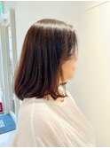 ナチュラルブラウンカラー×大人ミディアム
