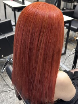 パヌポン(PANUPON) オレンジブラウンハイトーンダブルカラー