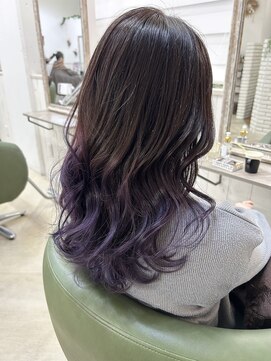 グラデーションラベンダー/髪質改善oggiottoトリートメント