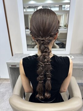 アミー 銀座(Ammy) 結婚式ヘアセット♪yu #お呼ばれヘア#ヘアセット#ヘアアレンジ