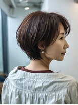 TELA HAIR 石岡店【テーラヘアー】【4月15日NEW OPEN（予定）】 &nbsp;アッシュブラウン×ふんわり丸みショート【TELA HAIR 石岡】