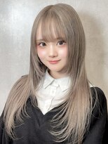 ルネラトーキョー(RUNERA TOKYO)&nbsp;韓国風似合わせカット顔周りレイヤーグレージュ渋谷