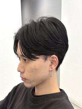 ブラウン(Brown) フェザーパーマ/リバースセンターパート/藤沢美容院