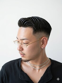 ECLART men.仙台店/バーバー/メンズサロン/メンズパーマ/眉毛【7月9日OPEN（予定）】の写真/【7月NEWOPEN！/個室】清潔感UP*理容室ならではの本格シェービング技術。[青葉通り一番町]