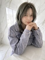 アッシュ 志木南口店(Ash)&nbsp;オリーブグレージュのレイヤーウルフ