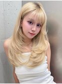 韓国ヘア/ハッシュカット/ワンホンレイヤー/顔周りレイヤー/