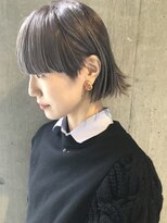 ビビト(bibito) bibito 切りっぱなし マッシュボブ プラチナアッシュ