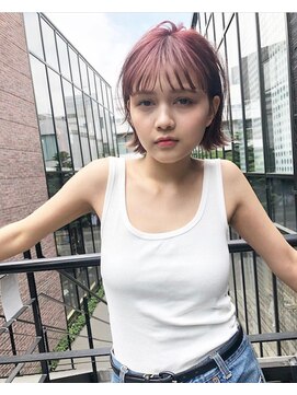 オルセン(OLSEN) ハイトーンカラー ピンクベージュ ケアブリーチ ハイライト