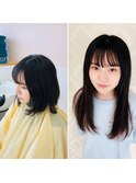 シールエクステでロングヘアー♪