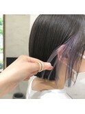 インナーカラー×ミニボブ